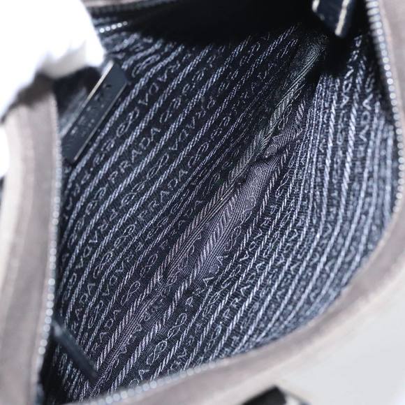 PRADA Hand Bag Canvas Khaki Auth 103935 - Picture 11 of 16